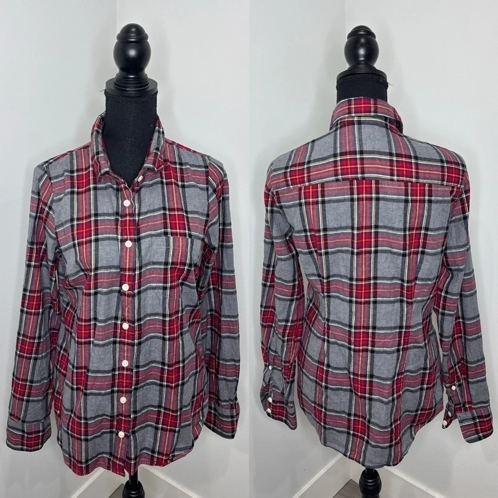 J.Crew Plaid Women’s ‘The Perfect Shirt’ Button Up (S)